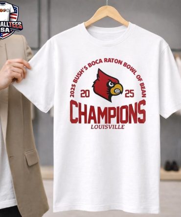 Louisville Cardinals Boca Raton Bowl Champions 2025 Unisex Shirt