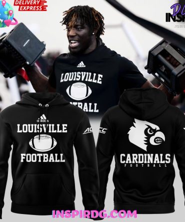 Louisville Cardinals Football 2024 Black Hoodie