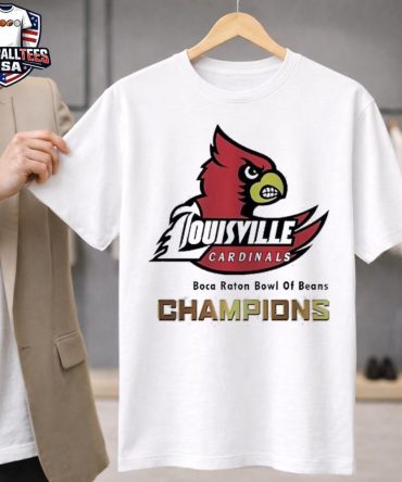 Louisville Football Boca Raton Bowl Of Beans Champions Logo 2025 Unisex Shirt