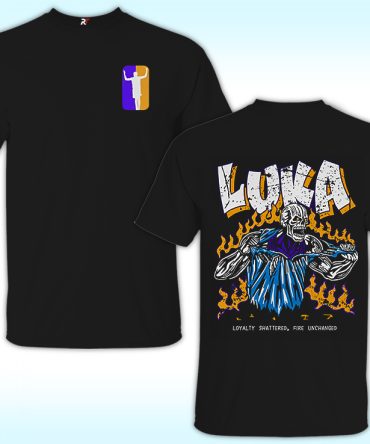 Luka Doncic Los Angeles Skeleton Shirt, Loyalty, Shattered, Fire, Unchanged