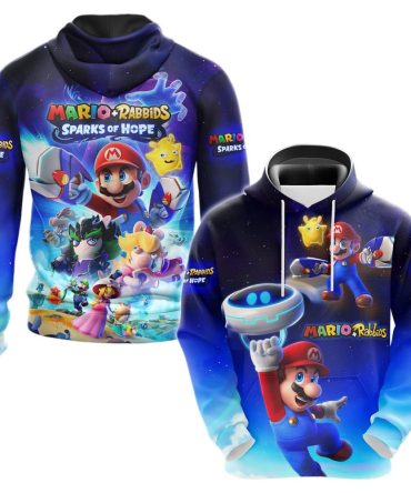 Mario Hoodie Mario Plus Rabbids Sparks Of Hope T-Shirt Colorful Unisex