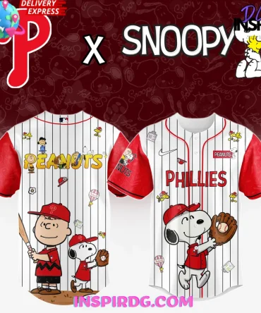 Mlb Philadelphia Phillies 75Th Anniversary Of Peanuts Special Baseball Jersey