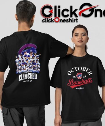 Chicago Cubs 2025 Postseason Baseball Teams Two-Sided T-Shirt