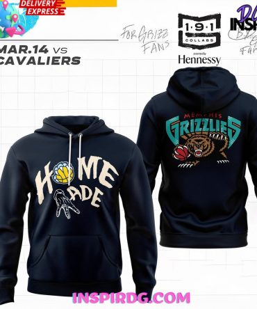 Memphis Grizzlies Home Made 2025 All Over Print Hoodie, 3D Hoodie