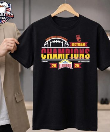 Men'S Usc Trojans Football 2025 Valero Alamo Bowl Champions Locker Room Unisex Shirt
