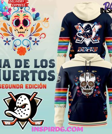 Anaheim Ducks Dia De Los Muertos 2024 Hoodie