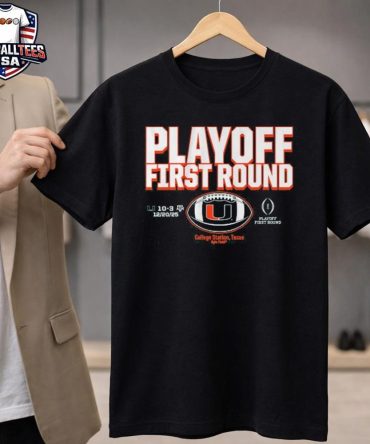 Miami Hurricanes 2025 Cfp First Round Winner T-Shirt