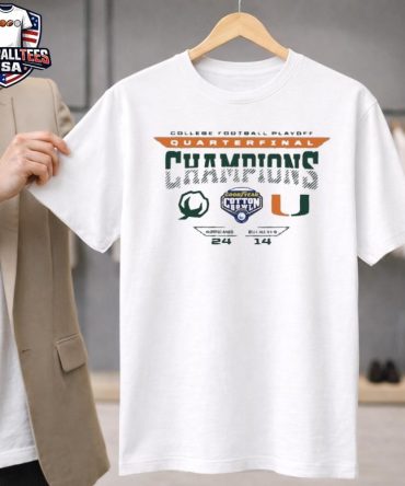 Miami Hurricanes 2025 Cfp Quarterfinal Goodyear Cotton Bowl Champions Unisex Shirt