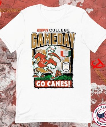 Miami Hurricanes Cfp '25 2026 Go Canes Gameday Mascot T-Shirts