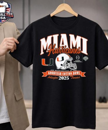 Miami Hurricanes College Football Playoff 2025 Cotton Bowl T-Shirt