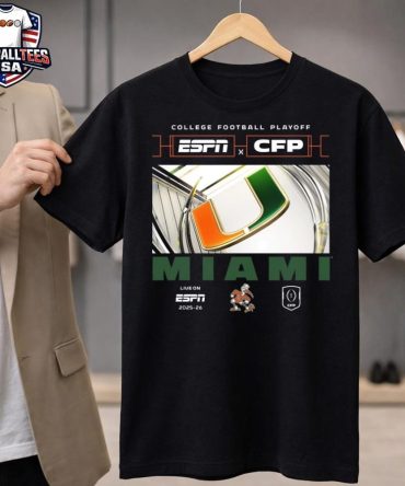 Miami Hurricanes Espn College Gameday College Football Playoff 2025-26 T-Shirt