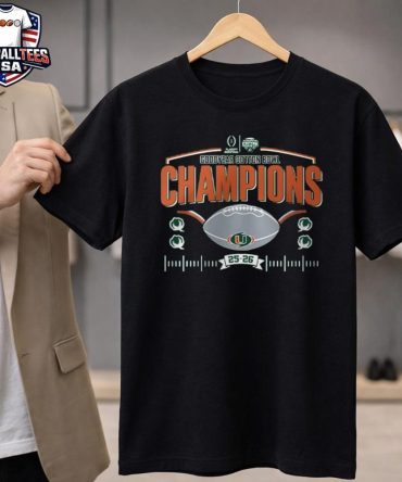 Miami Hurricanes Special Goodyear Cotton Bowl Champions 2025-2026 Logo Unisex Shirt