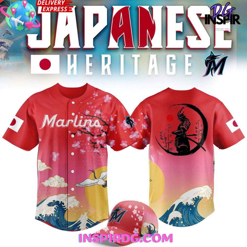 Miami Marlins Japanese Heritage Night 2025 Baseball Jersey