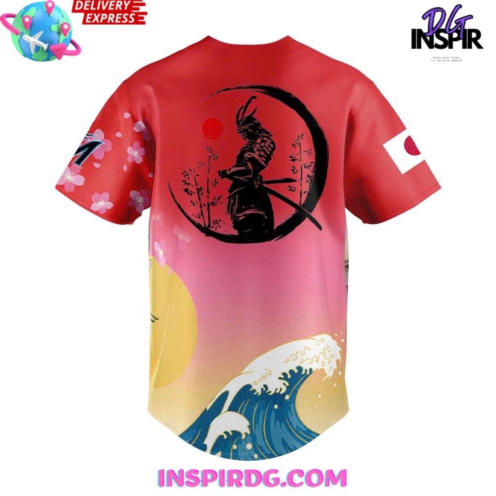 Miami Marlins Japanese Heritage Night 2025 Baseball Jersey - Image 3
