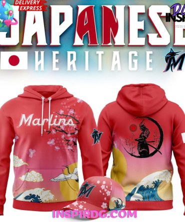 Miami Marlins Japanese Heritage Night 2025 All Over Print Hoodie