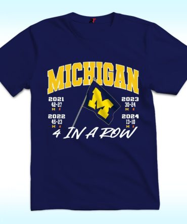 Michigan Shirt 4 In A Row Beat Osu Plant The Fag Shirt