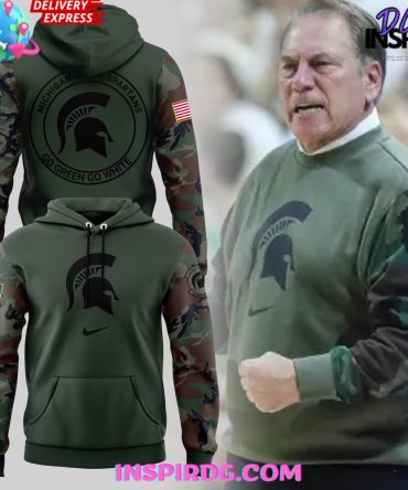 Michigan State Spartans Veteran Camo Special Hoodie