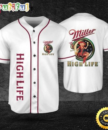 Miller High Life Make Me High Lover Beer Baseball Jersey