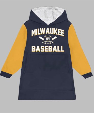 Milwaukee Baseball Blanket Hoodie