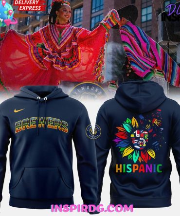 Milwaukee Brewers Hispanic Heritage Month 2024 Navy Hoodie