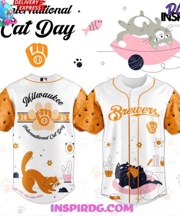 Milwaukee Brewers International Cat Day 2025 Baseball Jersey