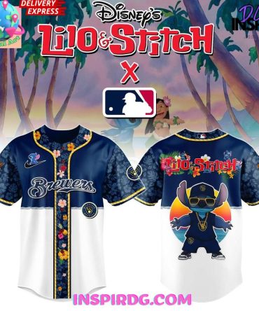 Milwaukee Brewers X Lilo & Stitch 2025 Baseball Jersey
