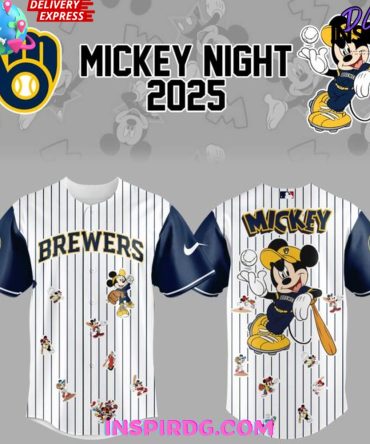 Milwaukee Brewers Mickey Mouse Night 2025 Baseball Jersey