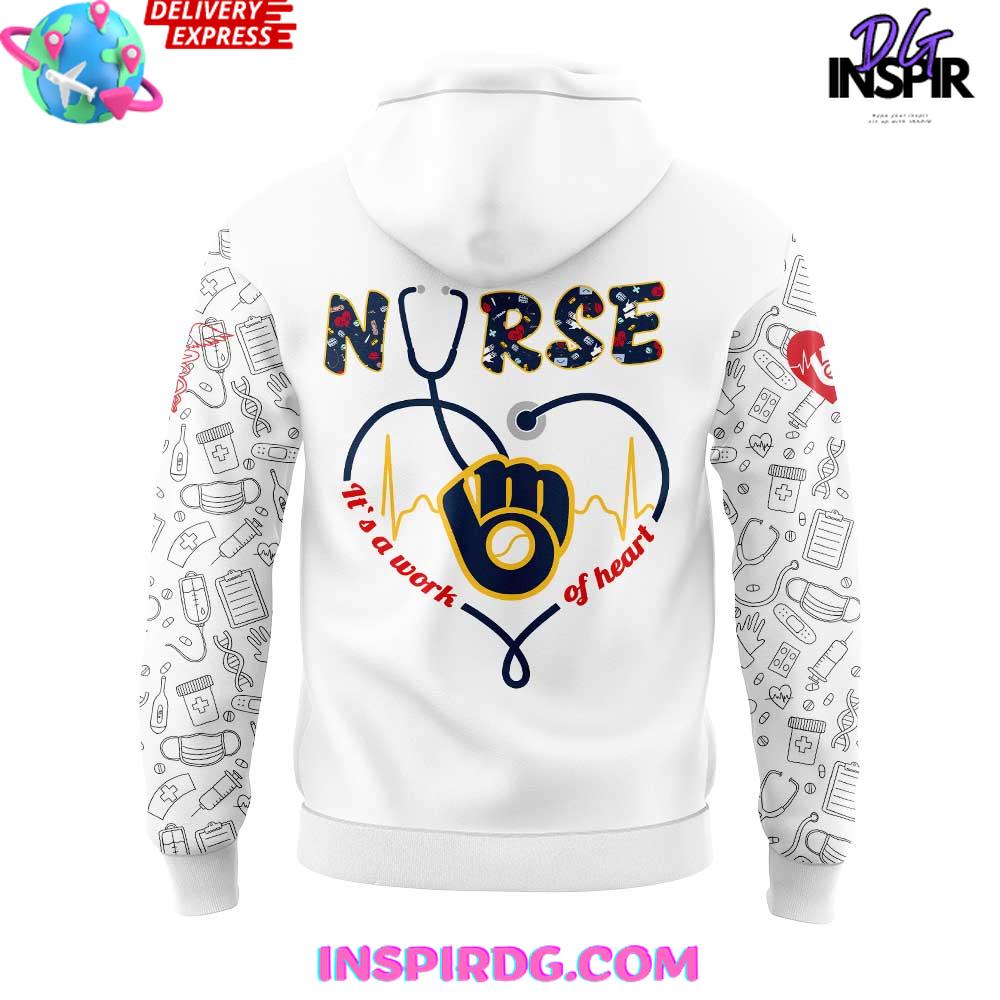 Milwaukee Brewers Nurses Appreciation 2025 Hoodie - Image 3