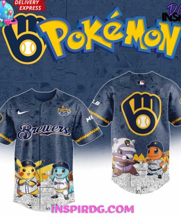 Milwaukee Brewers Pokémon Go Limited Baseball Jersey