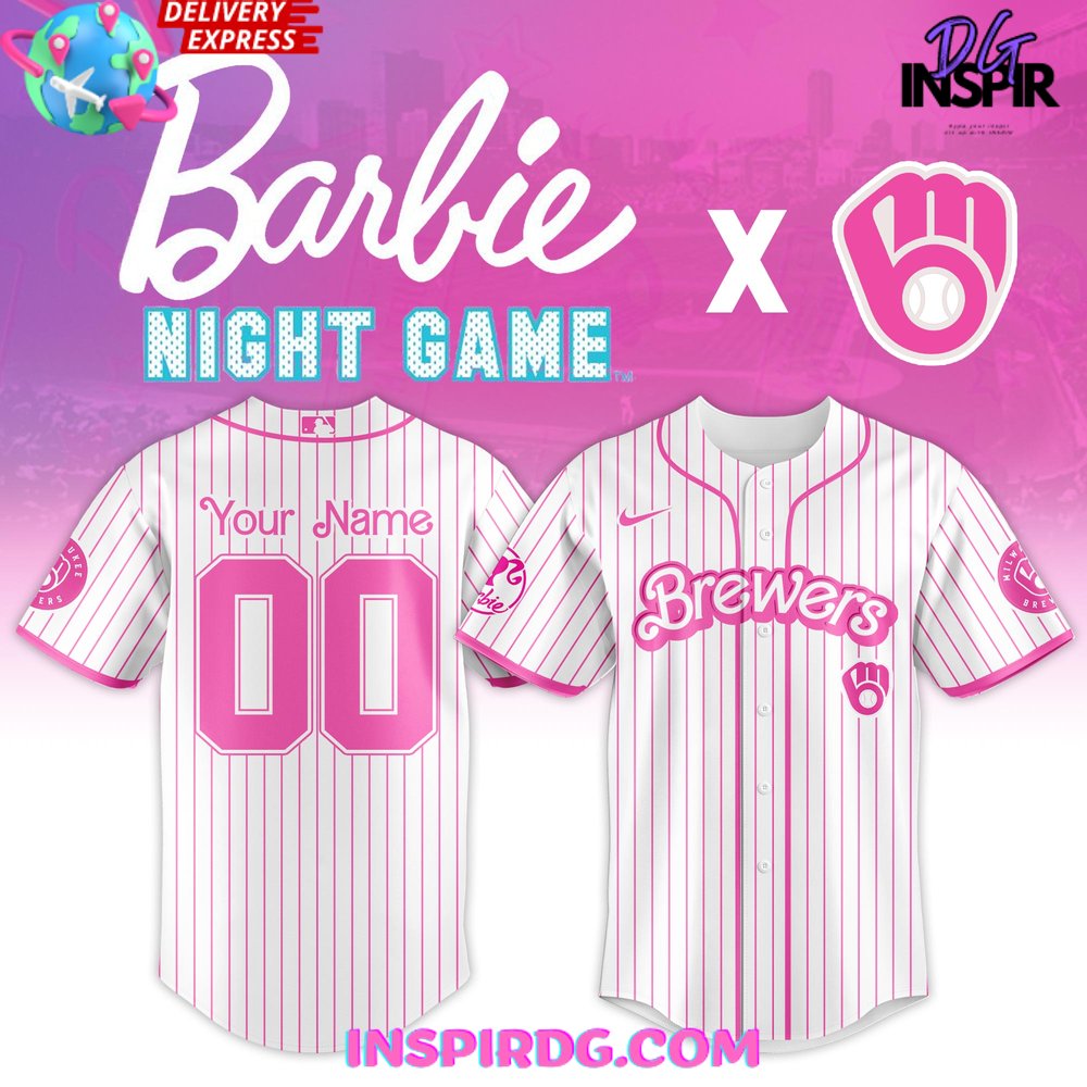 Milwaukee Brewers X Barbie Night Game 2025 Baseball Jersey