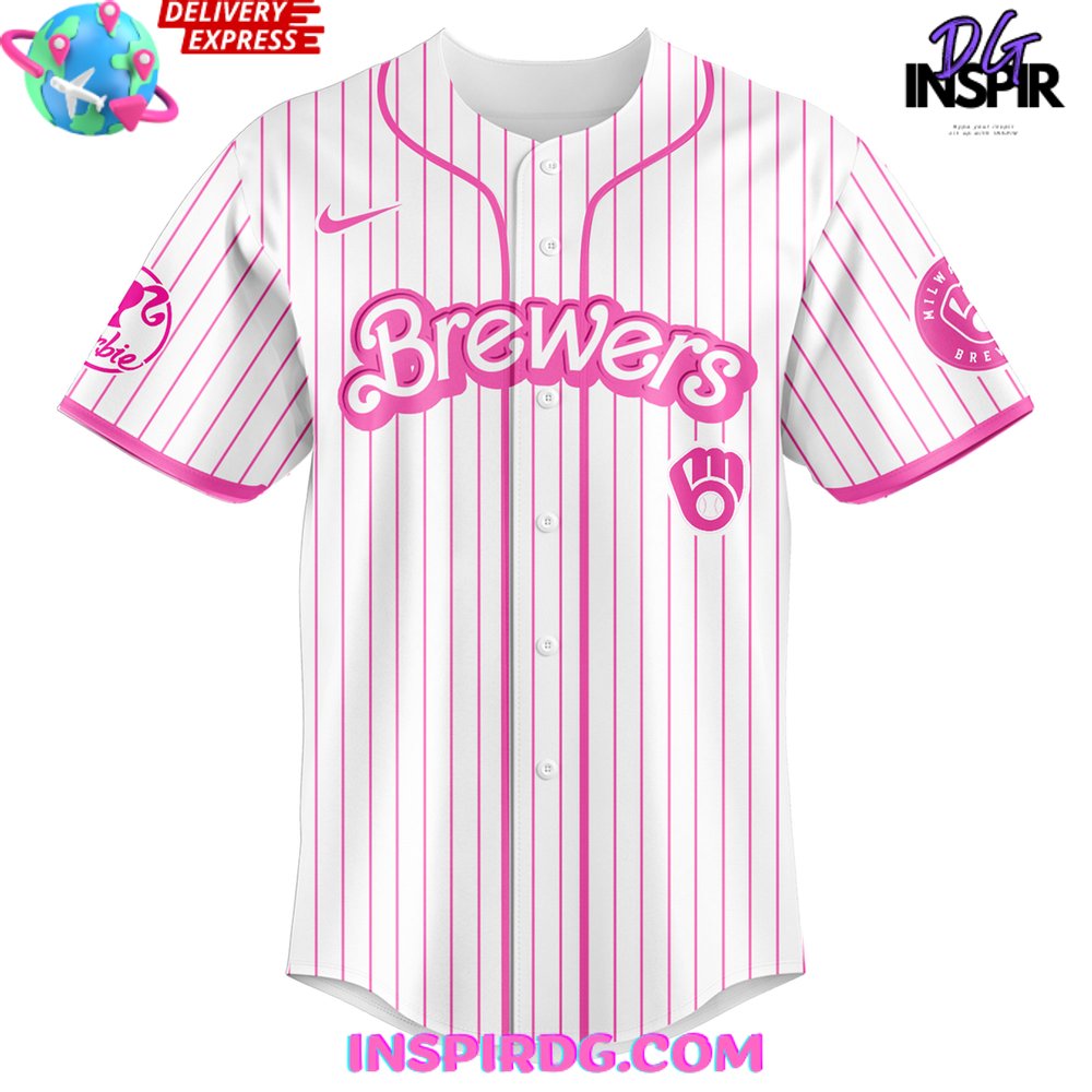 Milwaukee Brewers X Barbie Night Game 2025 Baseball Jersey - Image 2