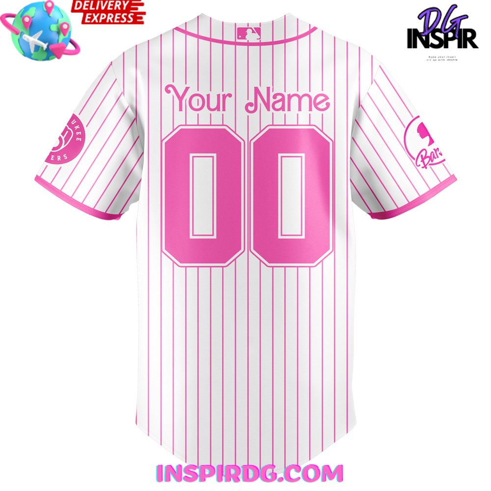 Milwaukee Brewers X Barbie Night Game 2025 Baseball Jersey - Image 3