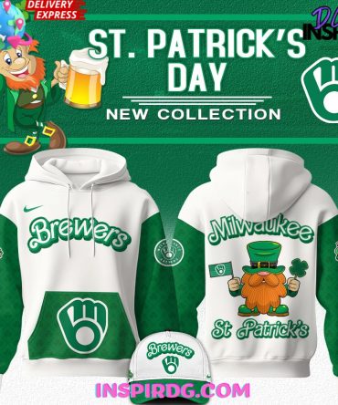 Milwaukee Brewers X St. Patrick’S Day 2025 All Over Print Hoodie, 3D Hoodie