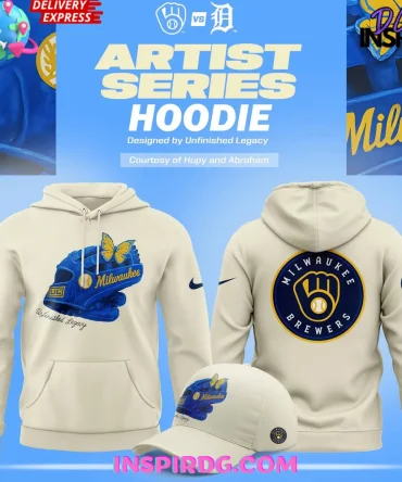 Milwaukee Brewers X Unfinished Legacy Artist Series All Over Print Hoodie