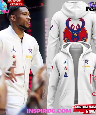 Customizable Milwaukee Bucks Hoodie - All-Star Edition