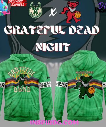 Milwaukee Bucks Grateful Dead Night Special Hoodie