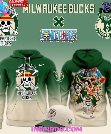 Milwaukee Bucks X One Piece Night 2025 All Over Print Hoodie, 3D Hoodie