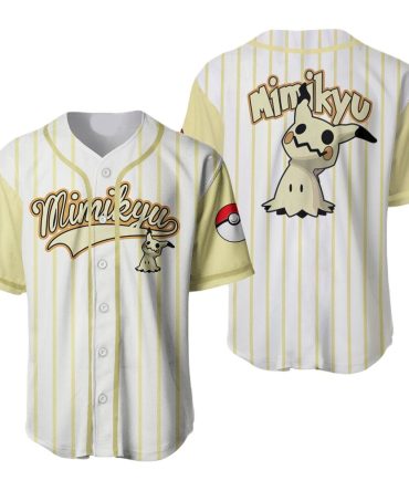 Mimikyu Baseball Jersey - Stylish Unisex Sports Apparel With Iconic Design