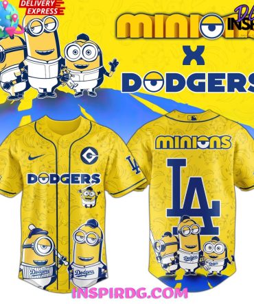 Minions X Dodgers Special Edition Baseball Jersey