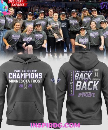 Minnesota Frost Pwhl Walter Cup Champions 2025 All Over Print Hoodie