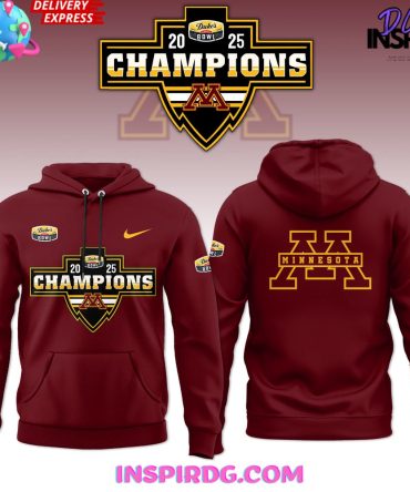 Minnesota Golden Gophers 2025 Dukes Bowl Champions All Over Print Hoodie, 3D Hoodie