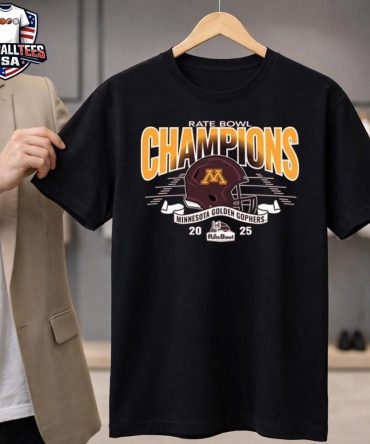 Minnesota Golden Gophers 2025 Rate Bowl Football Champions Helmet News Unisex Shirt