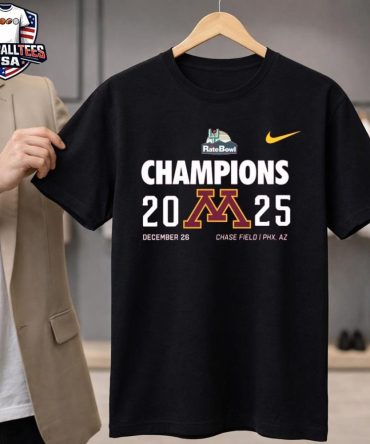 Minnesota Golden Gophers Football Champions 2025 Rate Bowl Dec 26 Chase Field Phx Az Logo Unisex Shirt