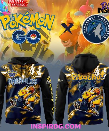 Minnesota Timberwolves Pokémon Go Special All Over Print Hoodie, 3D Hoodie