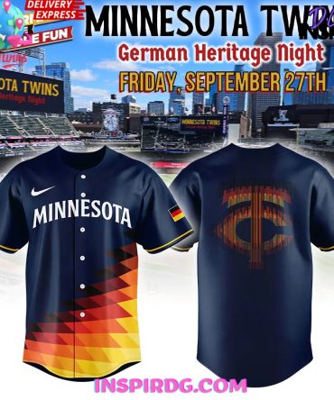Minnesota Twins German Heritage Night 2024 Navy Baseball Jersey