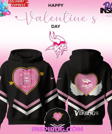 Minnesota Vikings Happy Valentine Game Day 2025 All Over Print Hoodie, 3D Hoodie