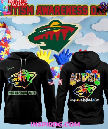 Minnesota Wild Autism Awareness 2025 All Over Print Hoodie, 3D Hoodie