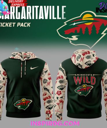 Minnesota Wild Margaritaville 2025 All Over Print Hoodie, 3D Hoodie