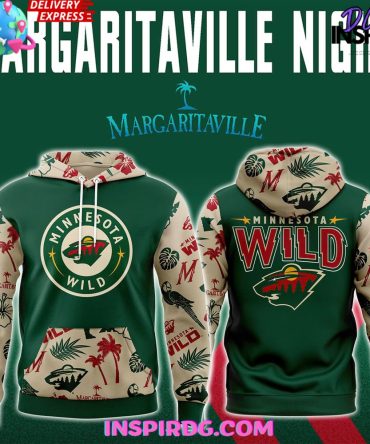 Minnesota Wild Margaritaville Night Special Edition All Over Print Hoodie, 3D Hoodie