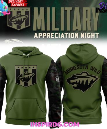 Minnesota Wild Military Appreciation Special Hoodie